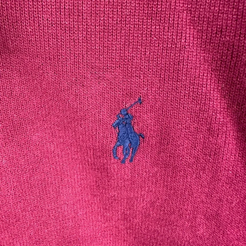 Polo Ralph Lauren Half Zip Pullover Wine Burgundy Cotton Knit New Mens XXL